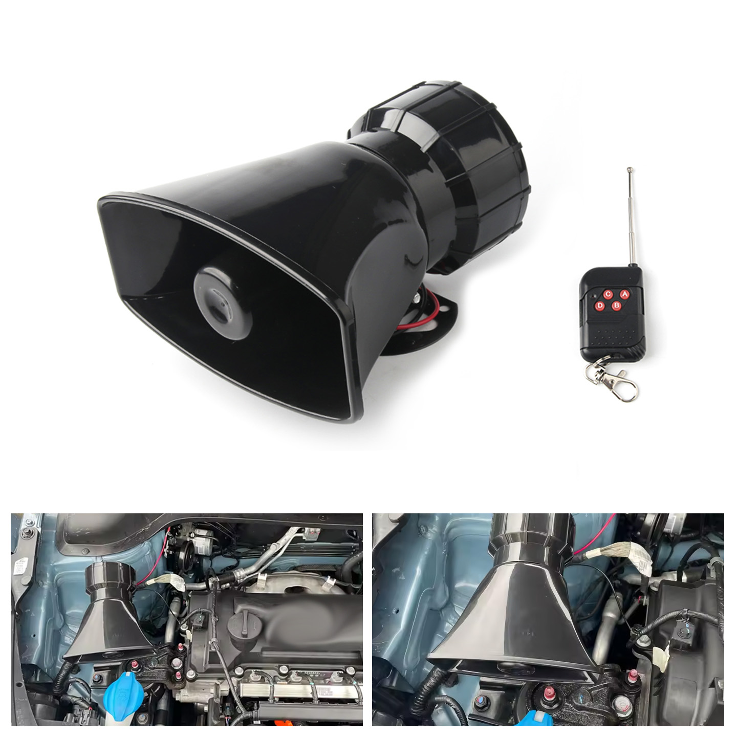Emergency Whistle Loud - 12V 스피커 130dB 무선 전자 사이렌
