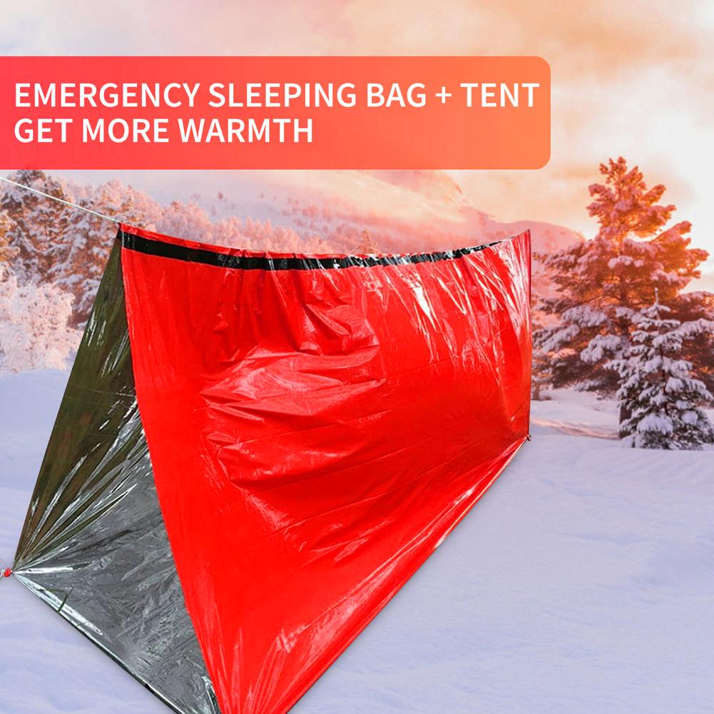 휴대용 방수 비상 생존 침낭 야외 Edc 캠핑 장비 열 - Bivy Bag Emergency 리뷰 및 가격