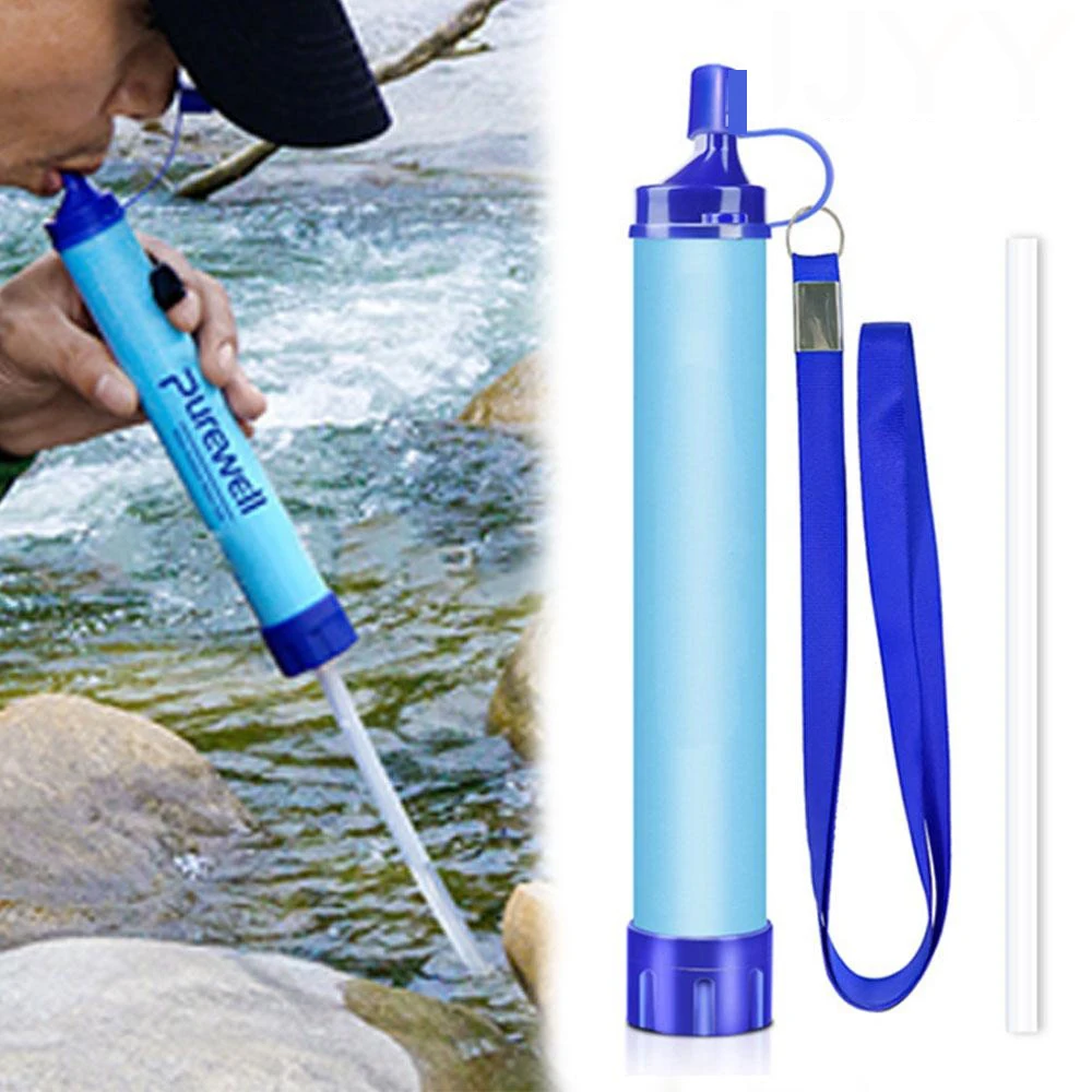 야외 미니 워터 필터 밀짚 캠핑 정화 생존 또는 비상  - Water Purification Straw 리뷰 및 가격